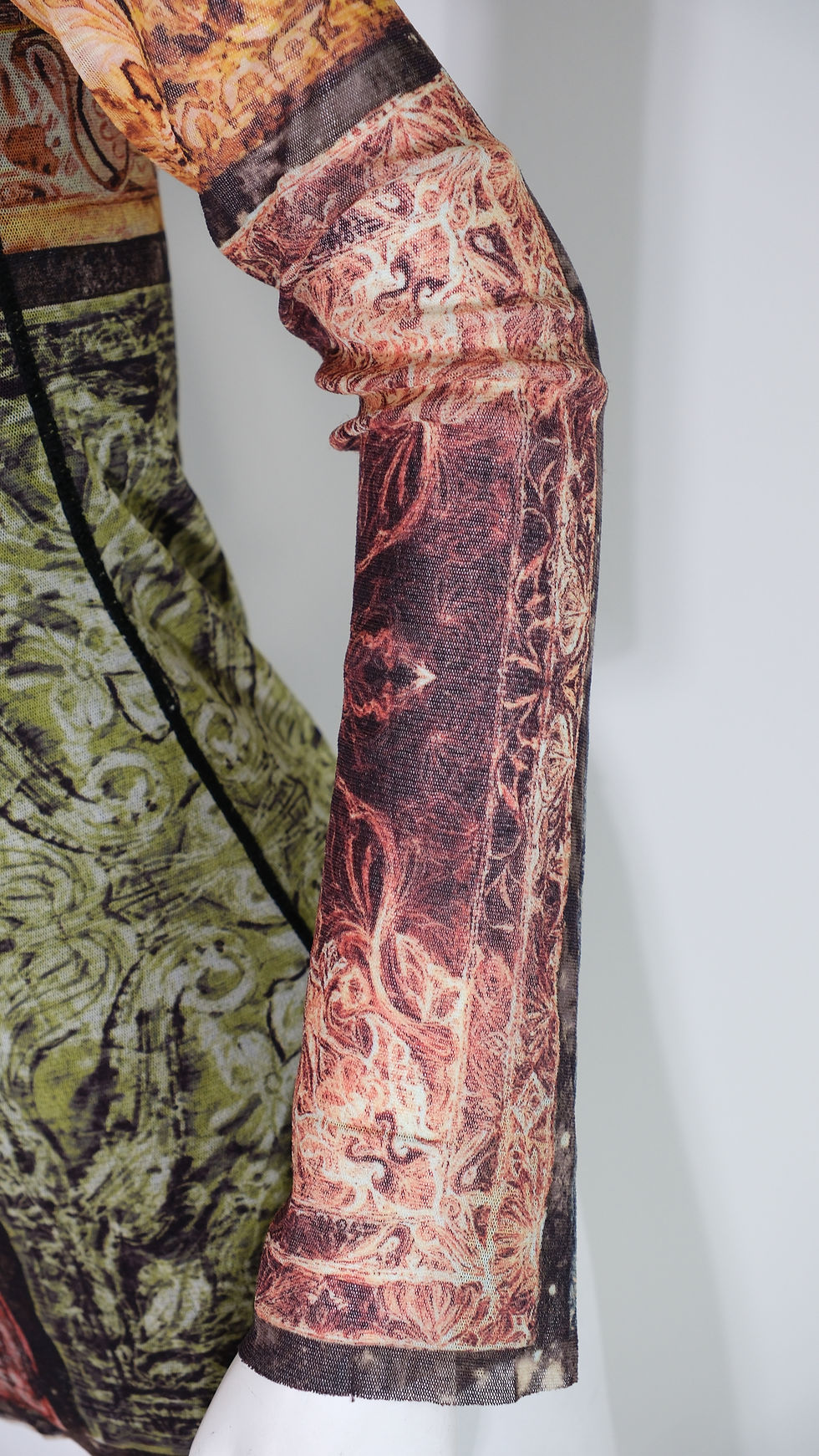 Thumbnail: Jean Paul Gaultier 1990s Abstract Graphic Mesh Top