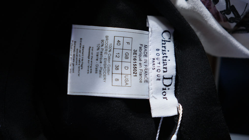 Thumbnail: Dior Galliano Hardcore Dior Black Tee with Sequins