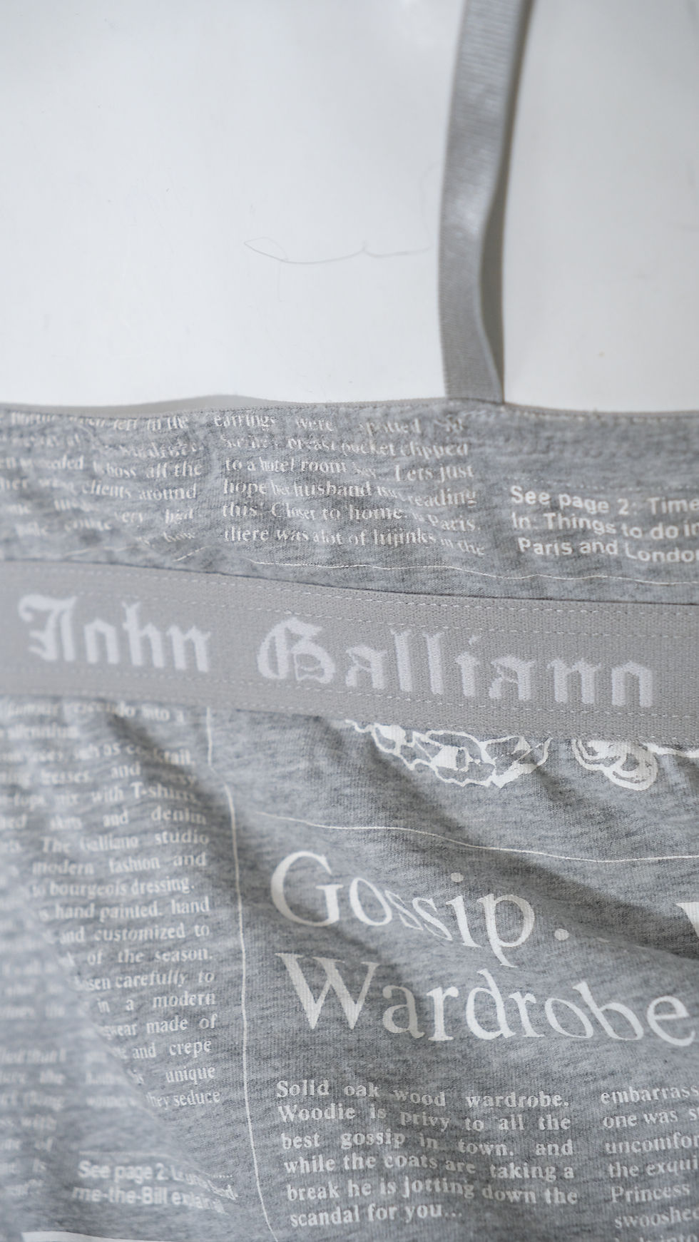 Thumbnail: Galliano Coton Gazette Grey 2000s