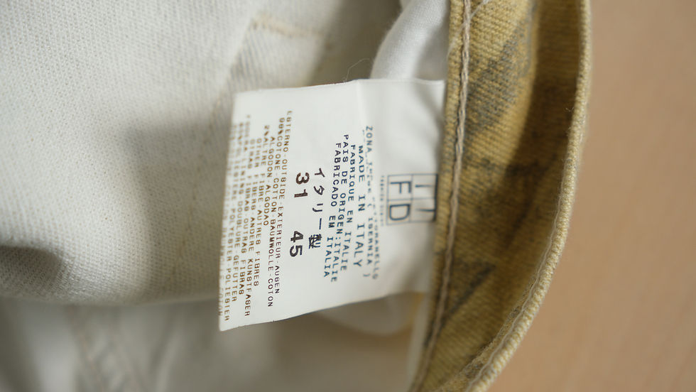 Thumbnail: Just Cavalli Bamboo Leaf Printed Jeans 2000s