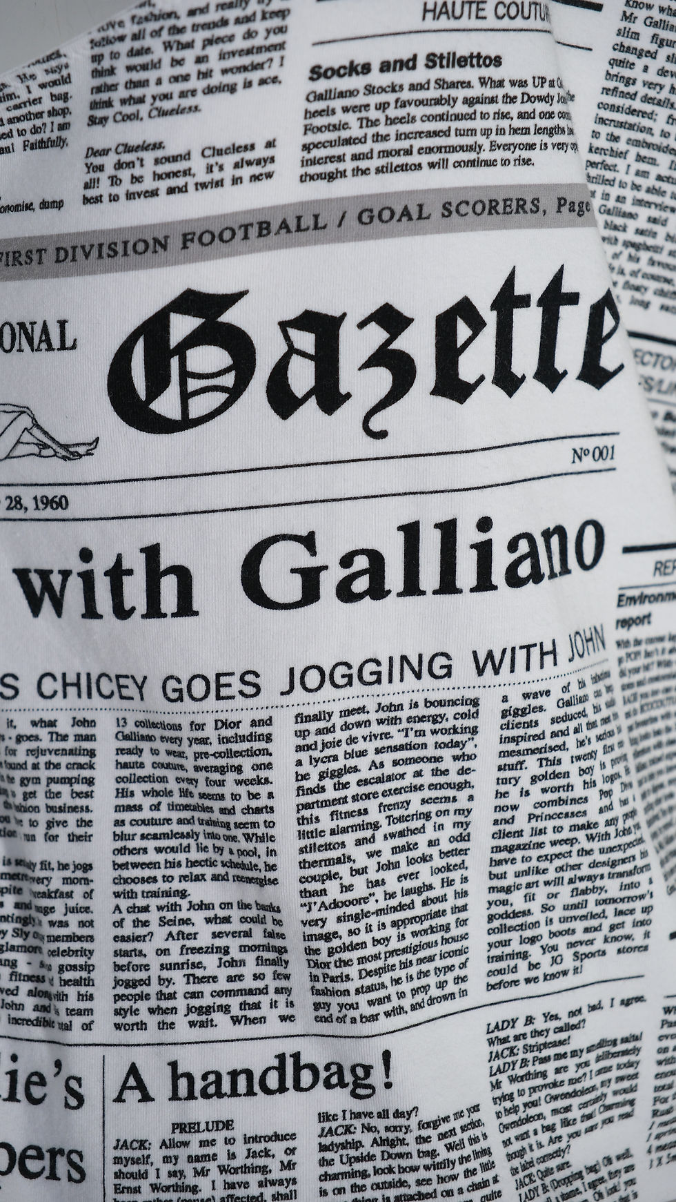 Thumbnail: John Galliano Gazette Printed Tanktop 2000s