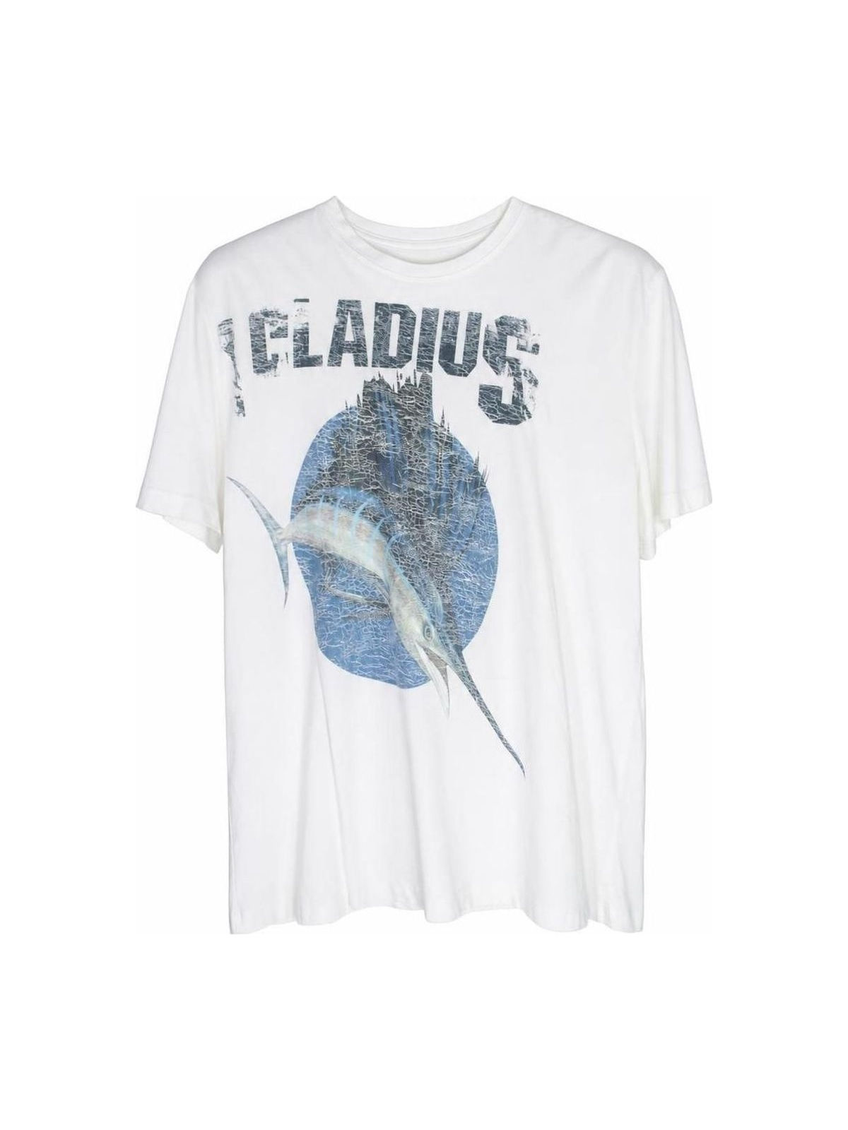 Maison Martin Margiela Double Layer 2017 Graphic Short Sleeve White Tee
