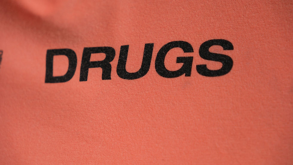 Thumbnail: Raf Simons "Drugs" Graphic Orange Short Sleeve Tee