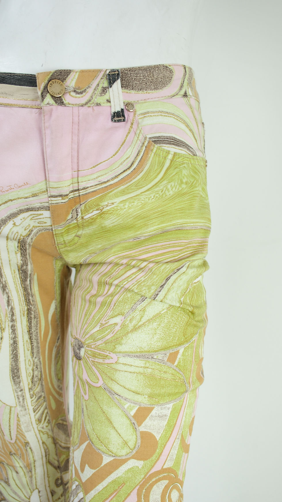 Thumbnail: Roberto Cavalli SS2004 Zebra & Floral Print Jeans
