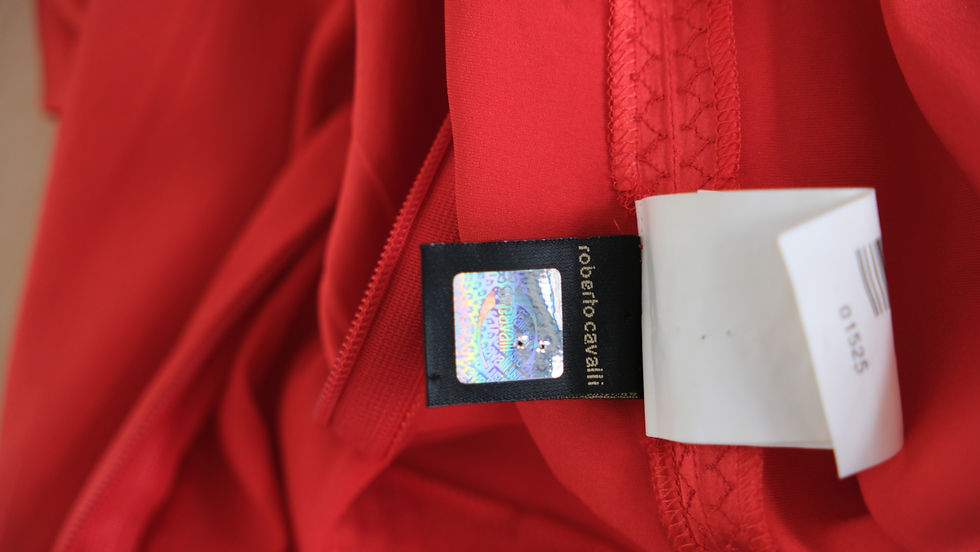 Thumbnail: Just Cavalli Silk Red mid length Dress 2000s