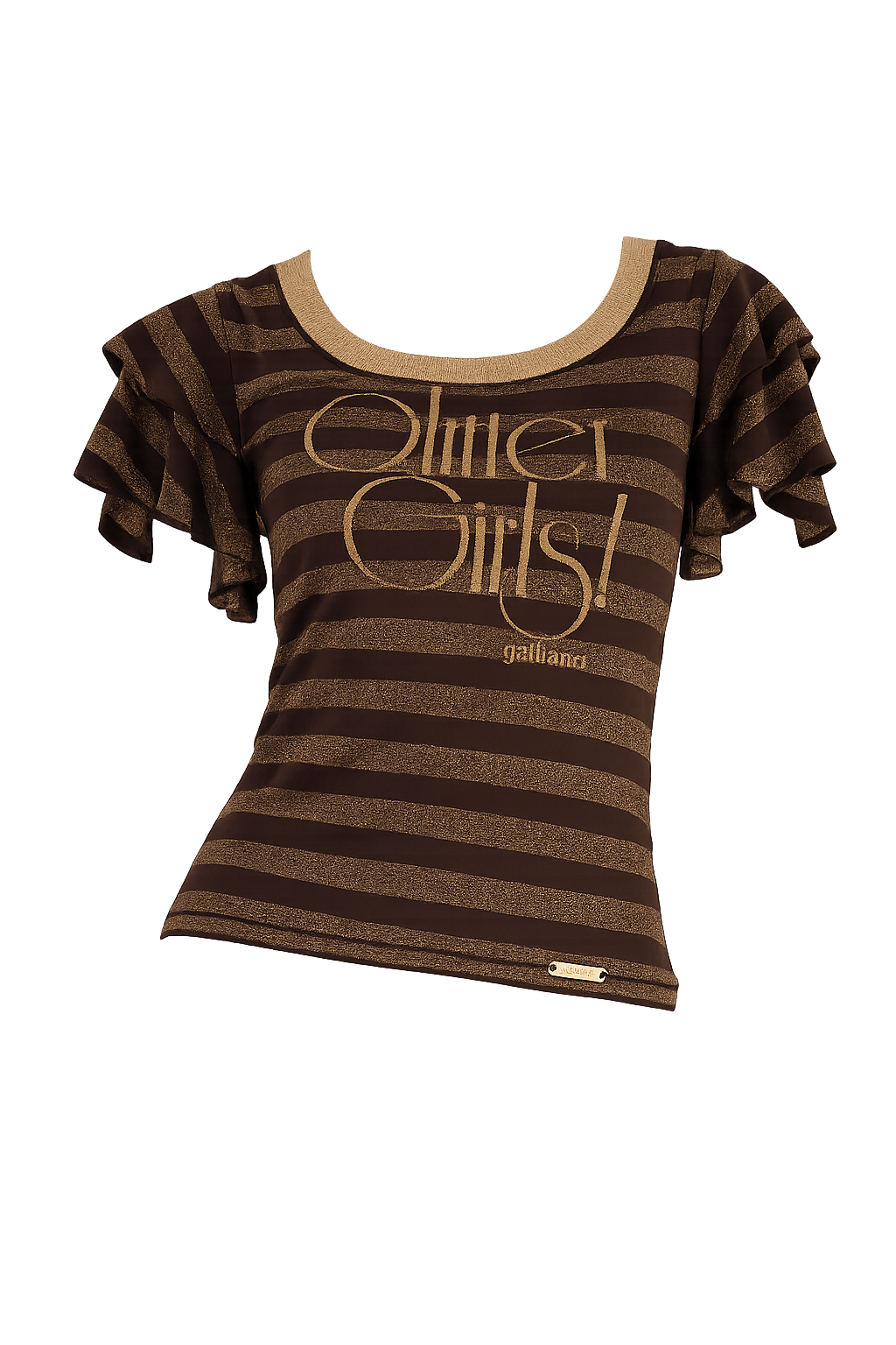 Galliano "Glitter Girls! Gold Glitters Tee