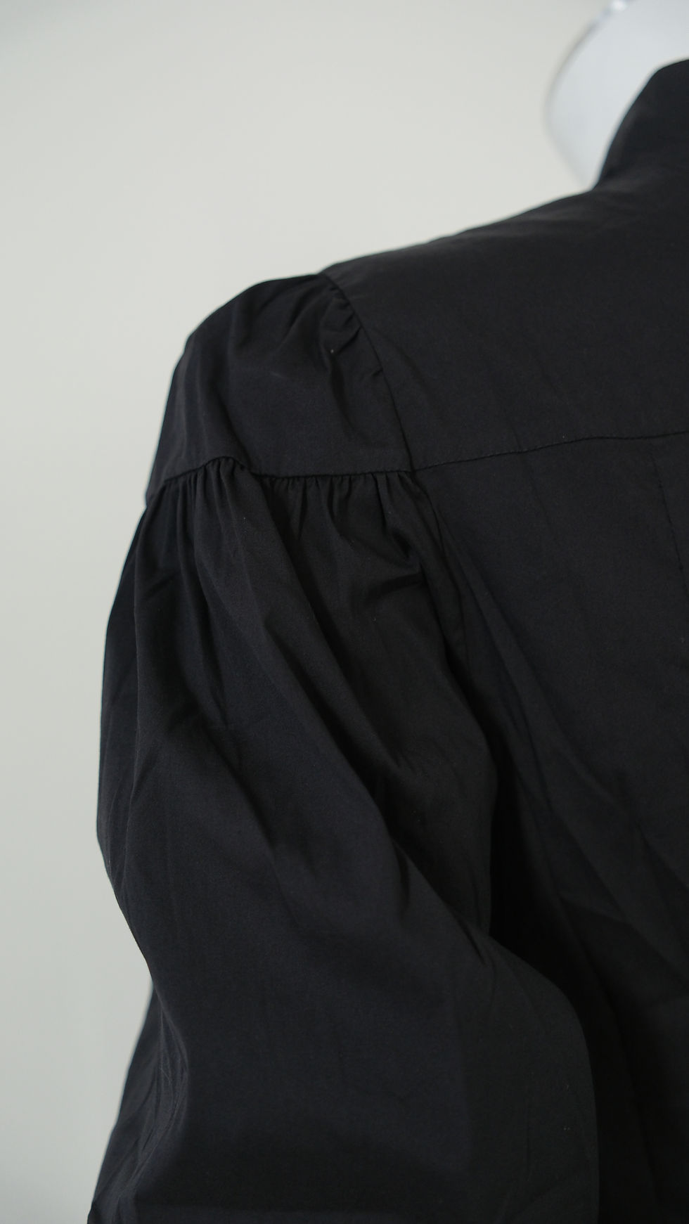 Thumbnail: Prada 2000s Black Shirt Ruffle Wide Neck