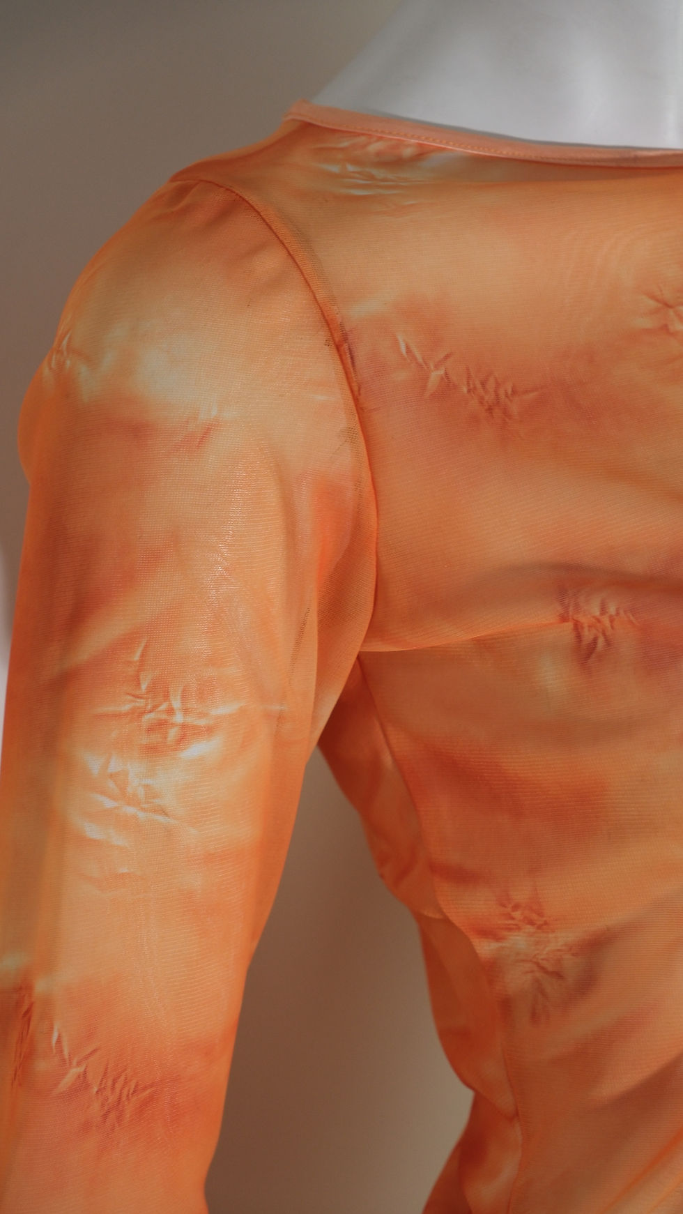 Thumbnail: Just Cavalli Orange Printed Mesh Top