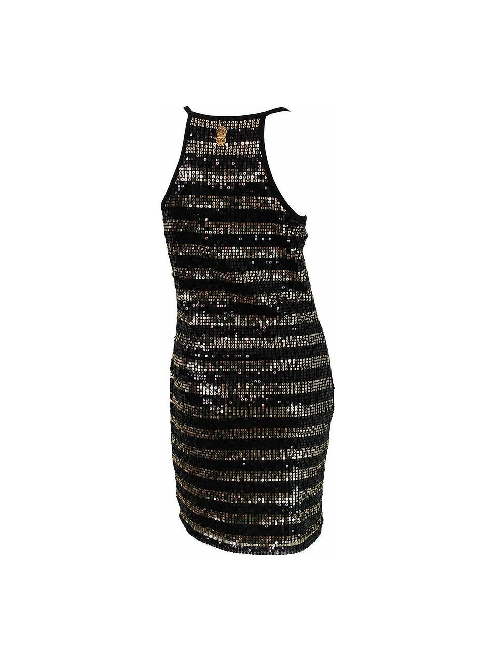 Thumbnail: Galliano Gold and Silver Sequins Mini Dress