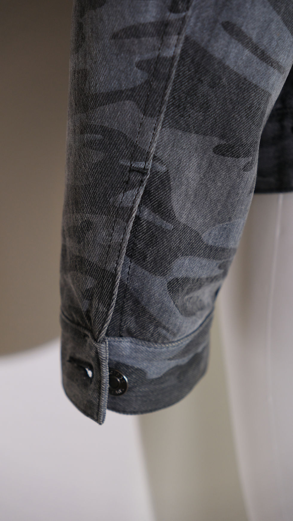 Thumbnail: Balenciaga Grey Camo Printed Oversized Denim Jacket
