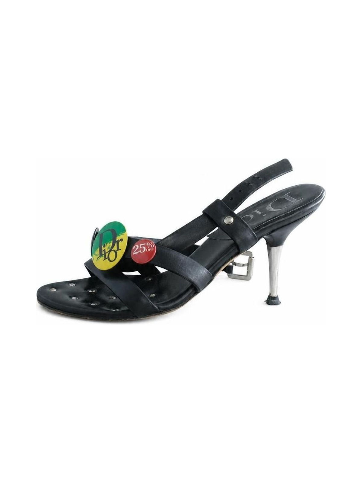 Dior Galliano SS2003 "Victim" Heels Rasta Pins