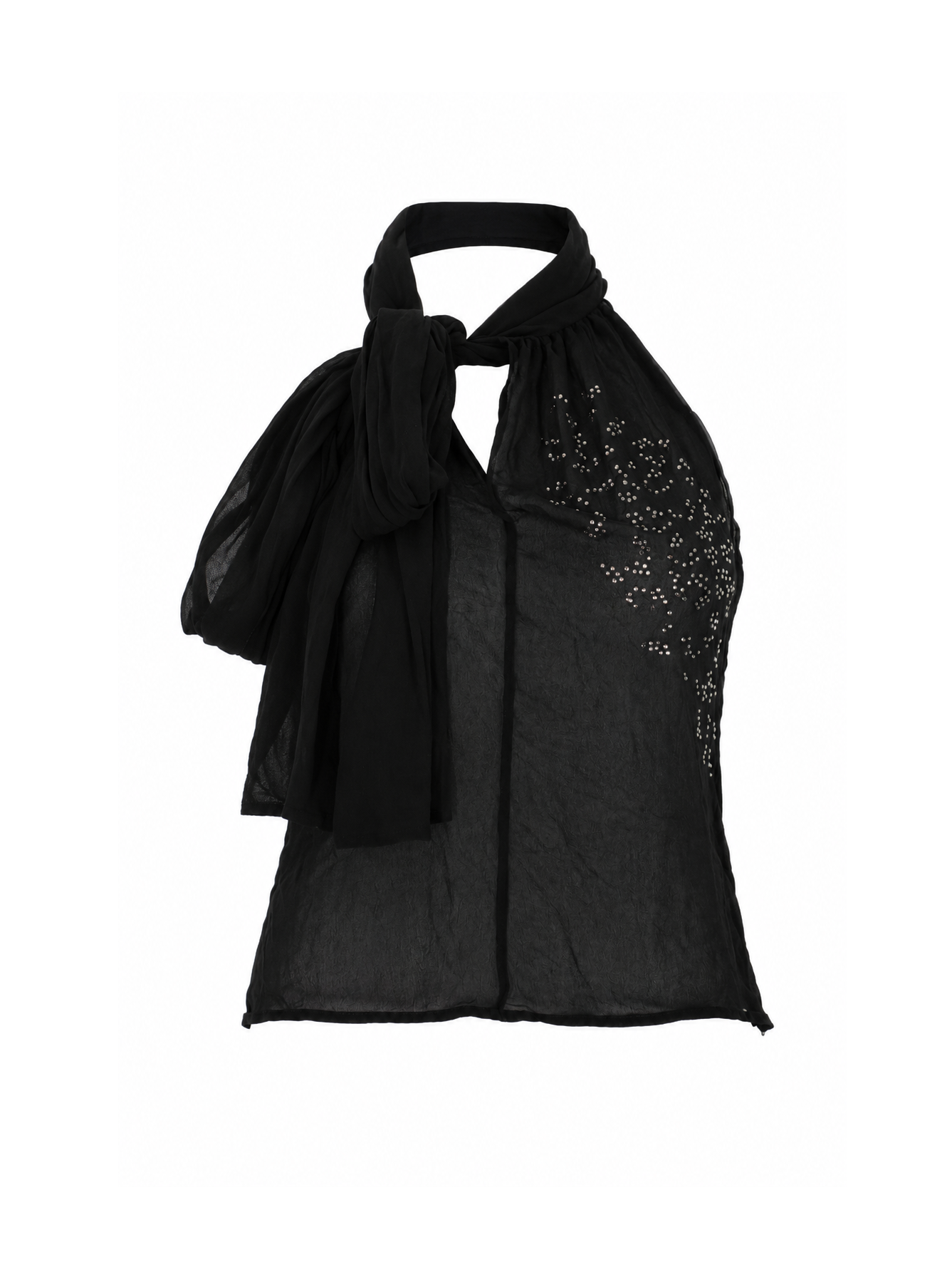 Blumarine 90s Silk and Strass Top