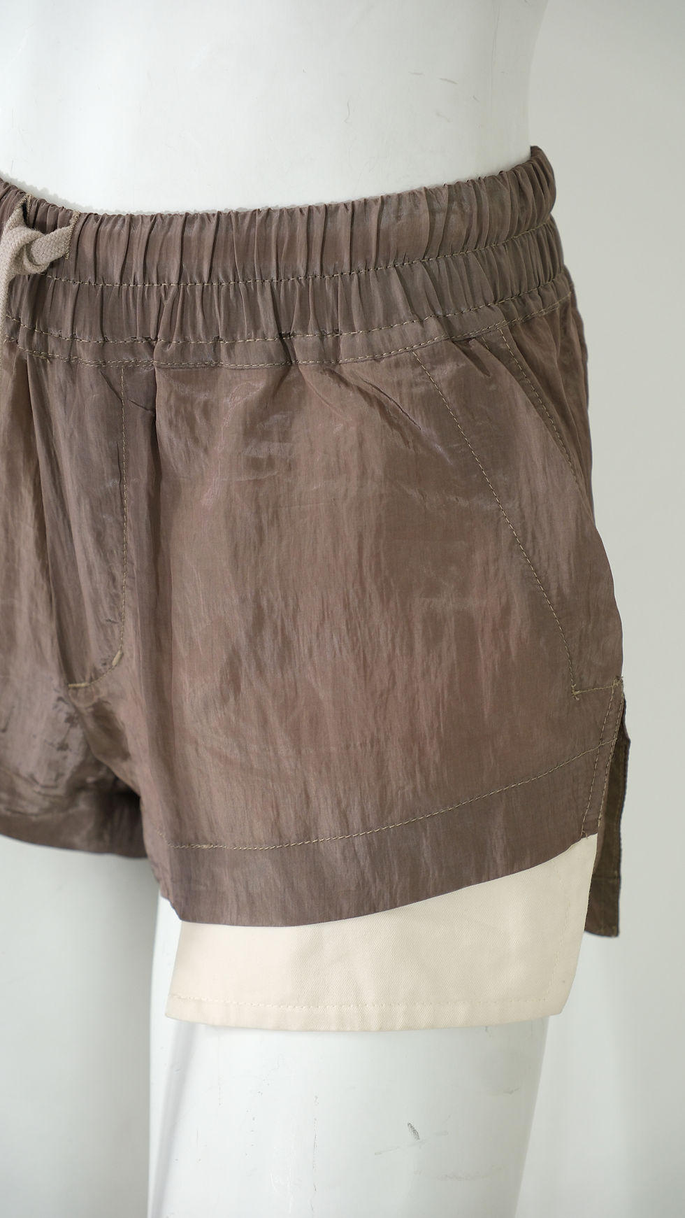 Thumbnail: Rick Owens Taupe Mini Shorts