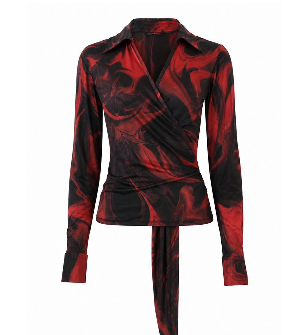 Thumbnail: Gucci Tom Ford 2001 Lava Blouse Top