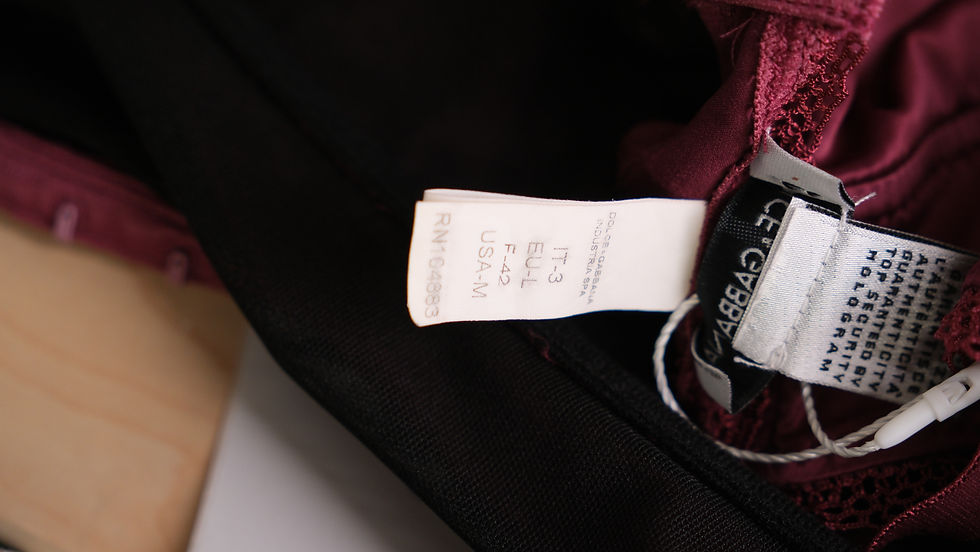 Thumbnail: Dolce & Gabbana Bordeaux DG Logo Satin Corset Top 2000s