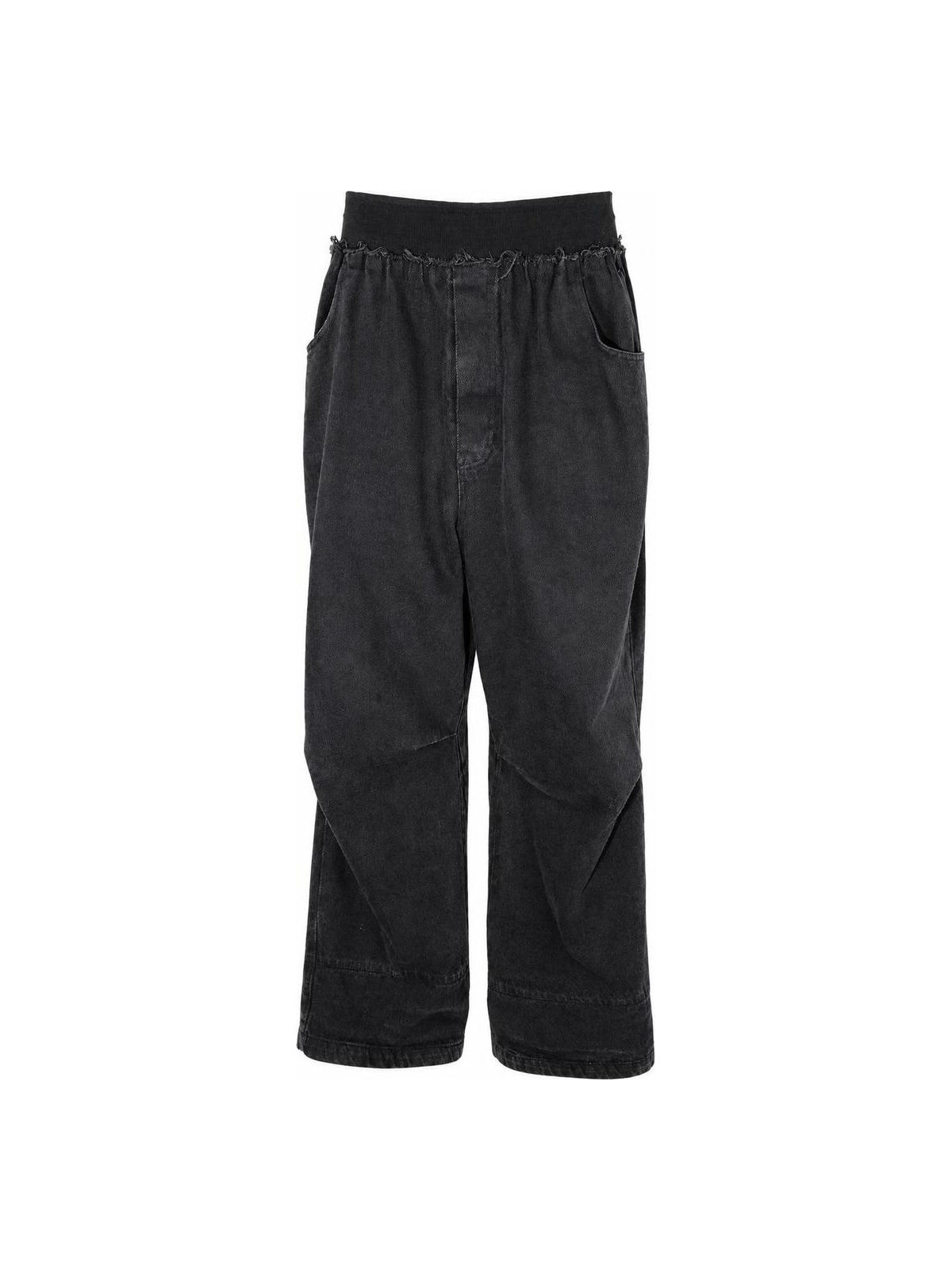Raf Simons High Rise Wide Legs Cotton Pants