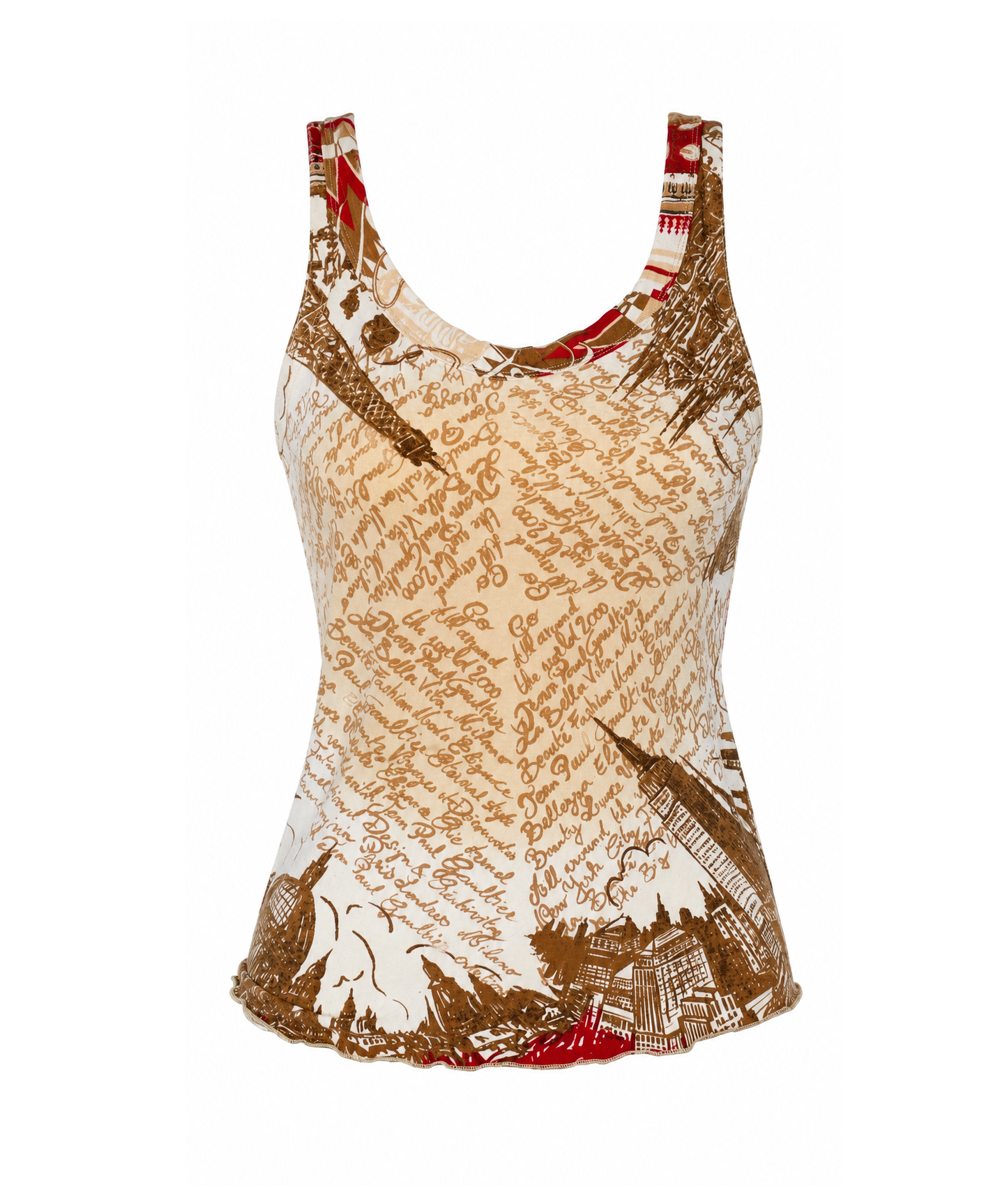Jean Paul Gaultier Jeans Printed Tanktop "Paris"