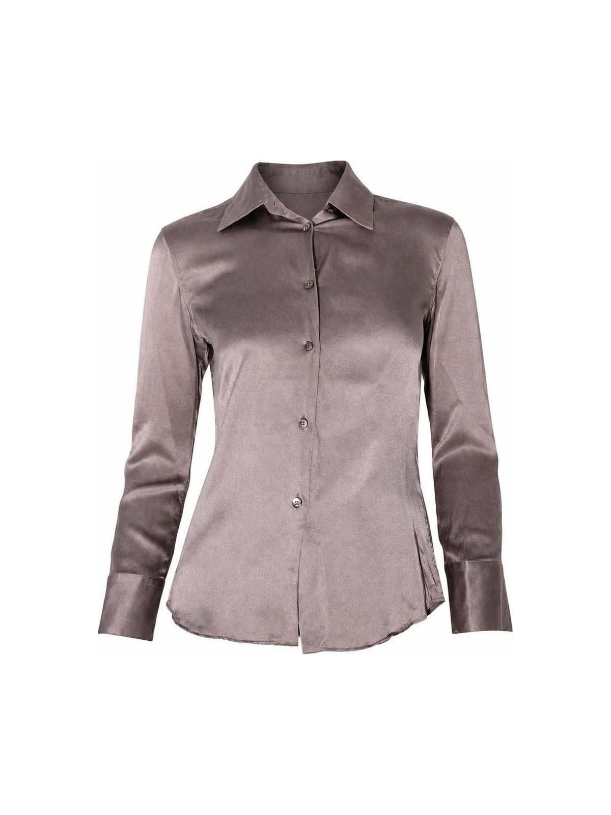 Gucci Tom Ford Silk Longsleeve Shirt Purple