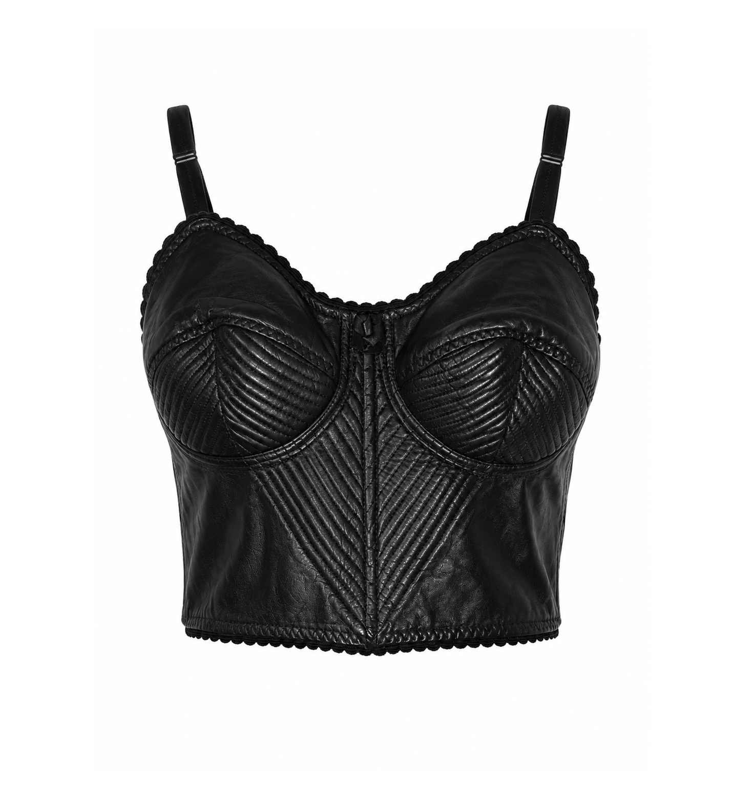 Jean Paul Gaultier SS1987 Bustier Cone Bra Leather