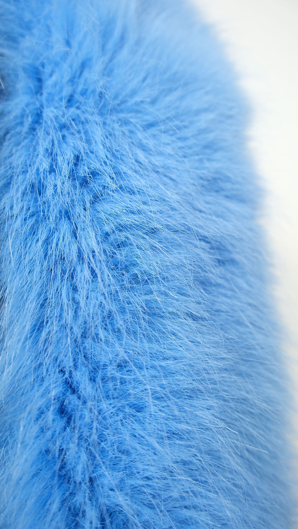 Thumbnail: Prada Faux Fur Stole Black and Blue