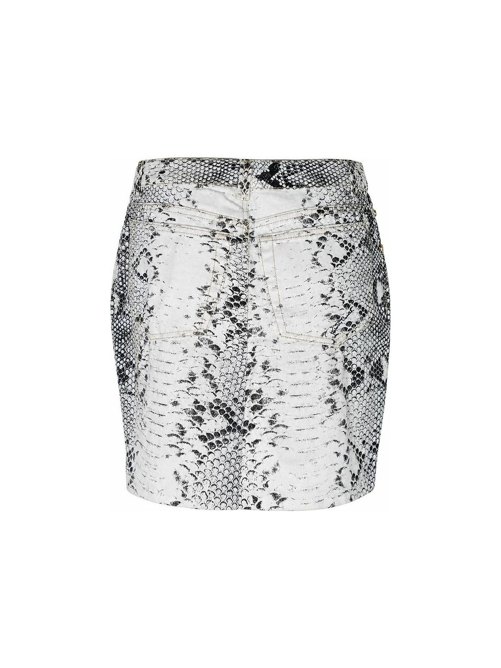 Thumbnail: Roberto Cavalli Grey Snake Skin Print Skirt