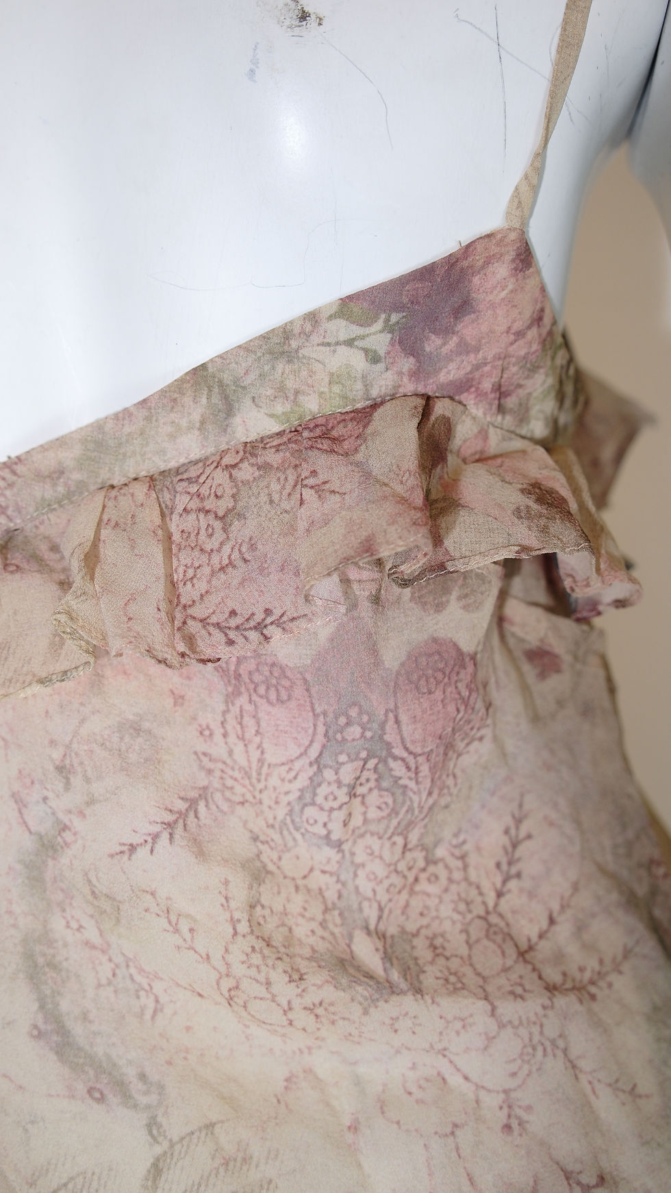 Thumbnail: Galliano Floral Printed Thin Pink Top 2000s