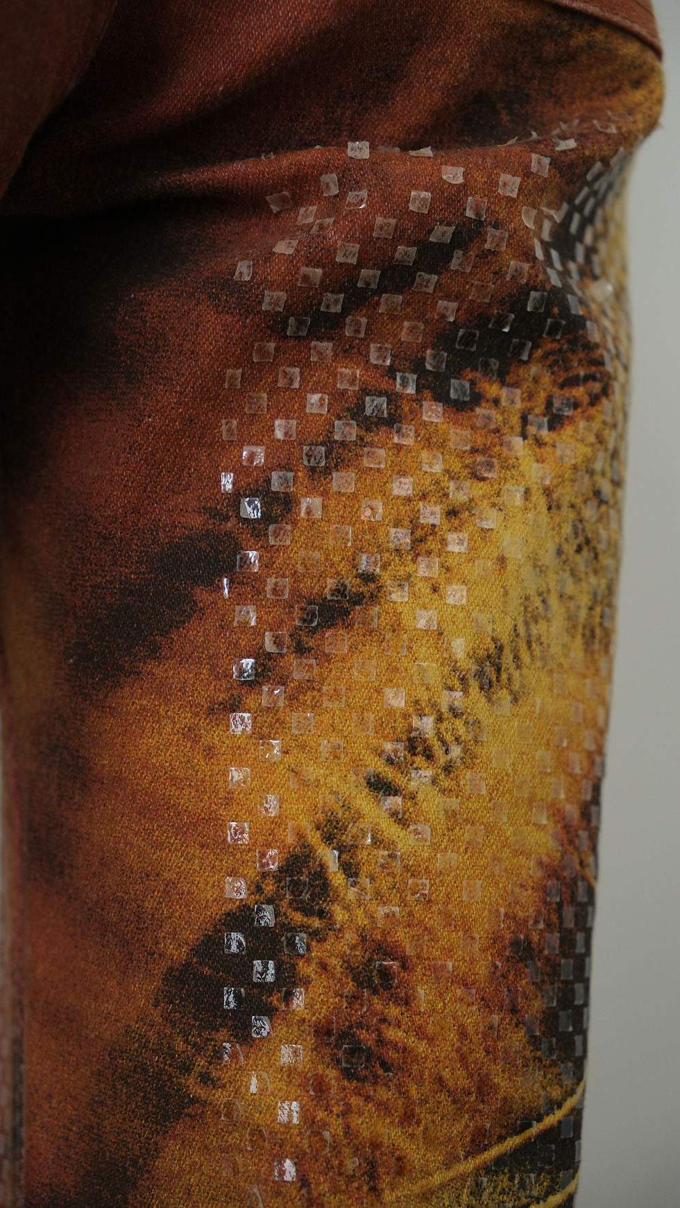Thumbnail: Roberto Cavalli Savage Orange Tiger Printed Jeans