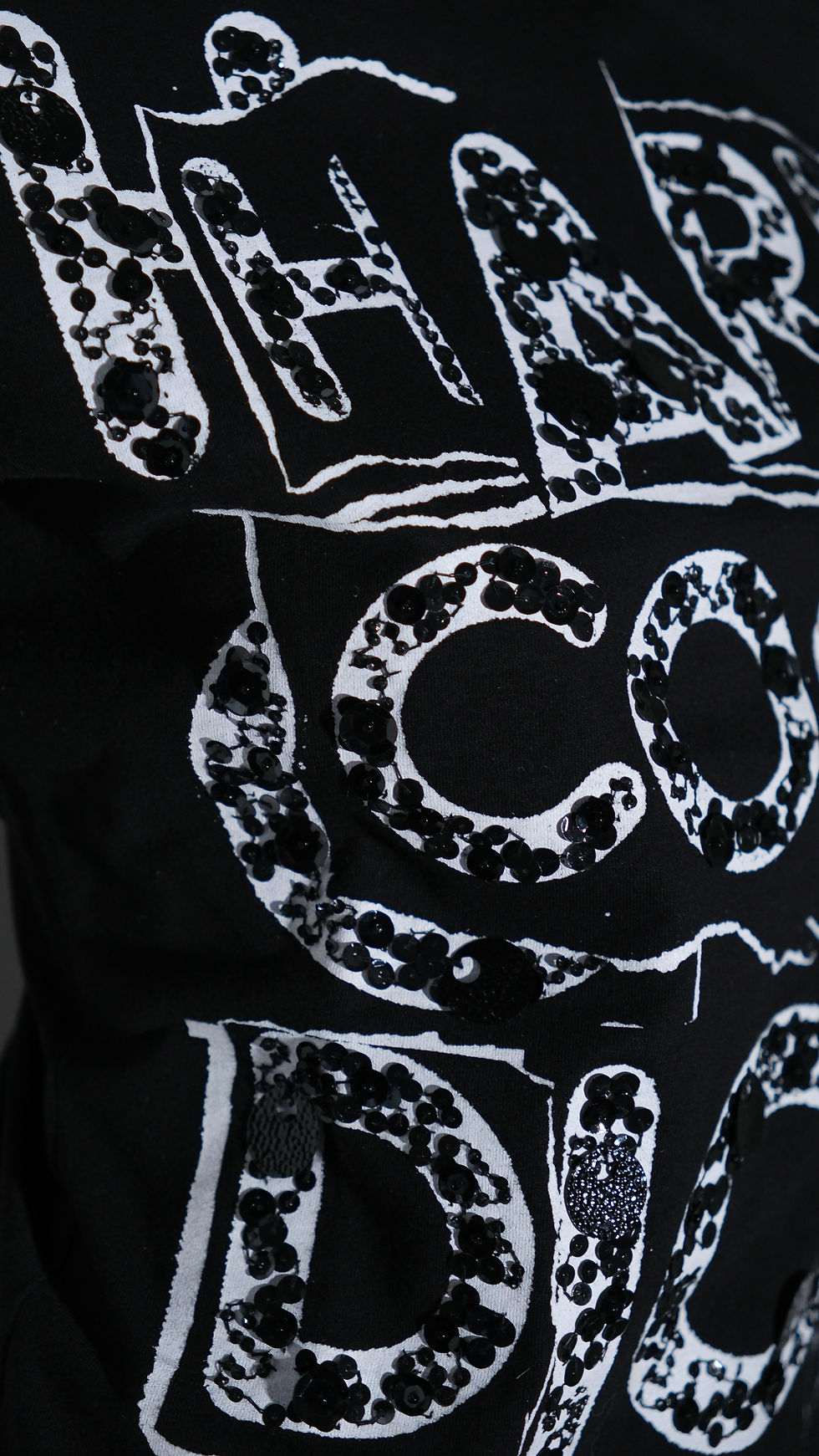 Thumbnail: Dior Galliano Hardcore Dior Black Tee with Sequins