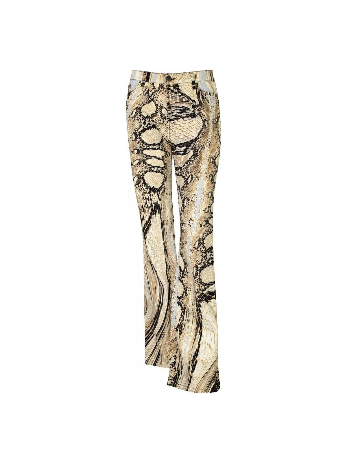 Just Cavalli SS2004 Glitched Snake Effect Pants