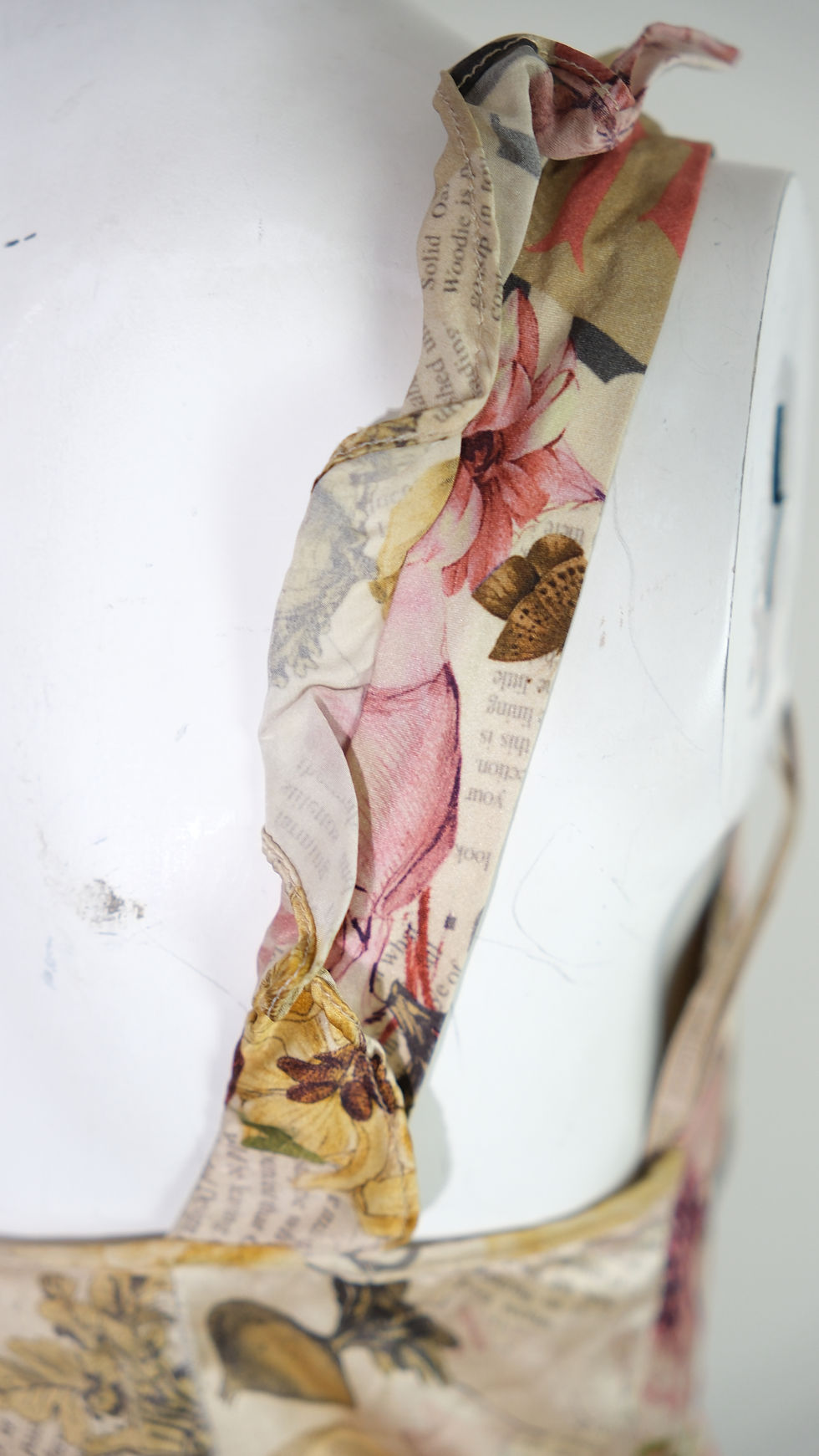 Thumbnail: Galliano Silk Long Dress Floral Gazette 2000s