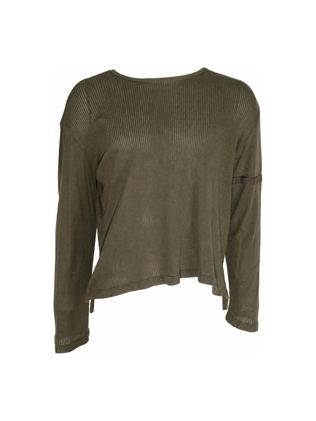 Helmut Lang 90s Olive Knit Micro Ribbed