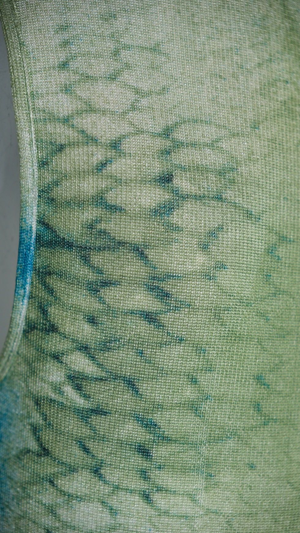 Thumbnail: Just Cavalli Blue and Green Python Mesh Tanktop