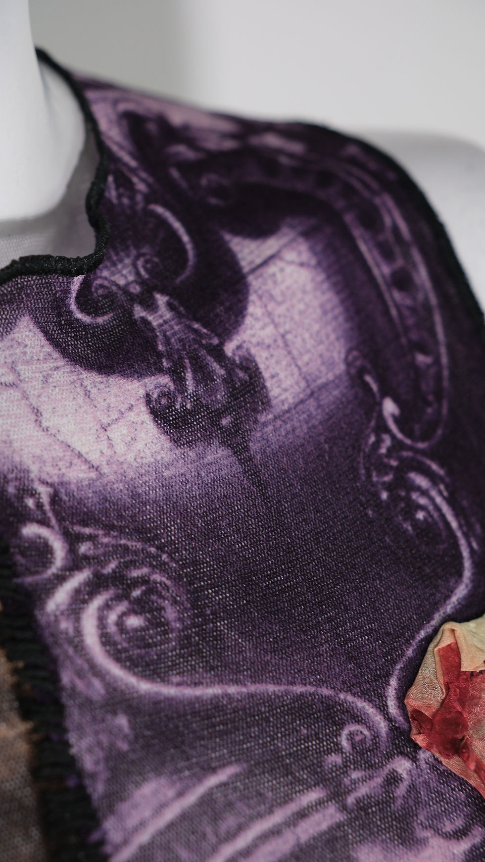 Thumbnail: Jean Paul Gaultier Soleil Eye Face Mesh Patchwork Top