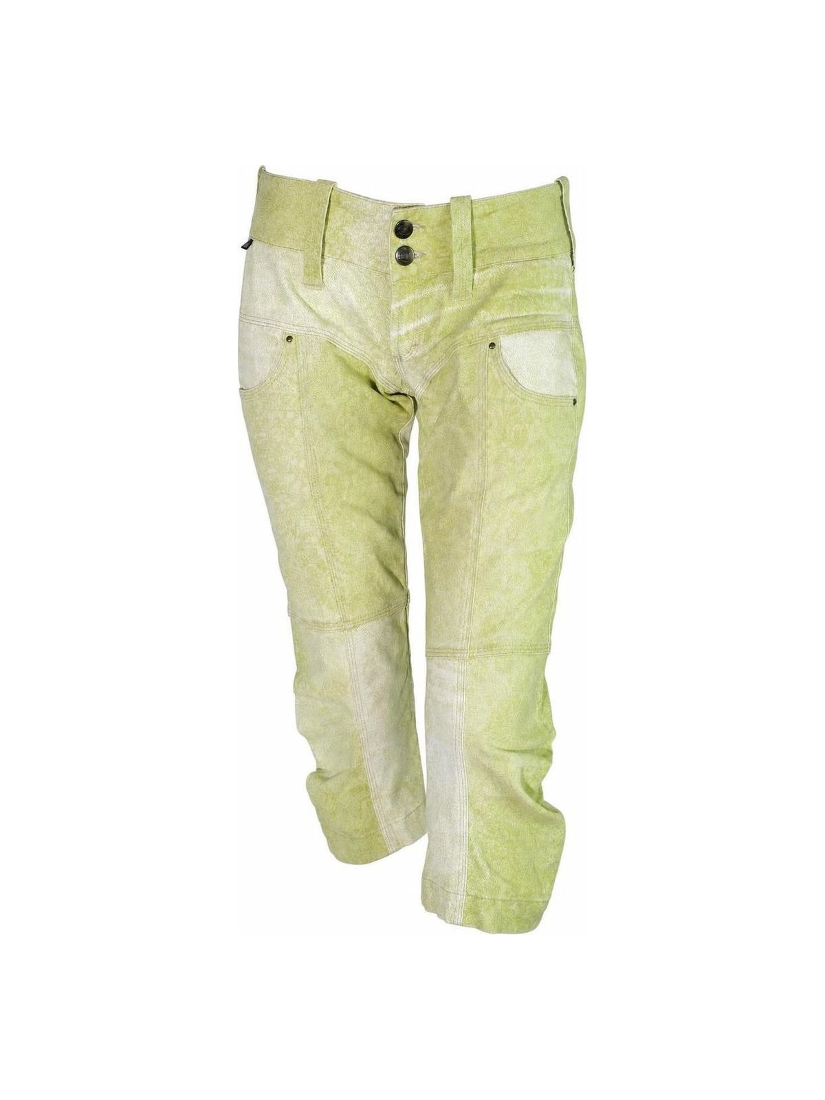 Just Cavalli Washed Green Tapestry Short Pants
