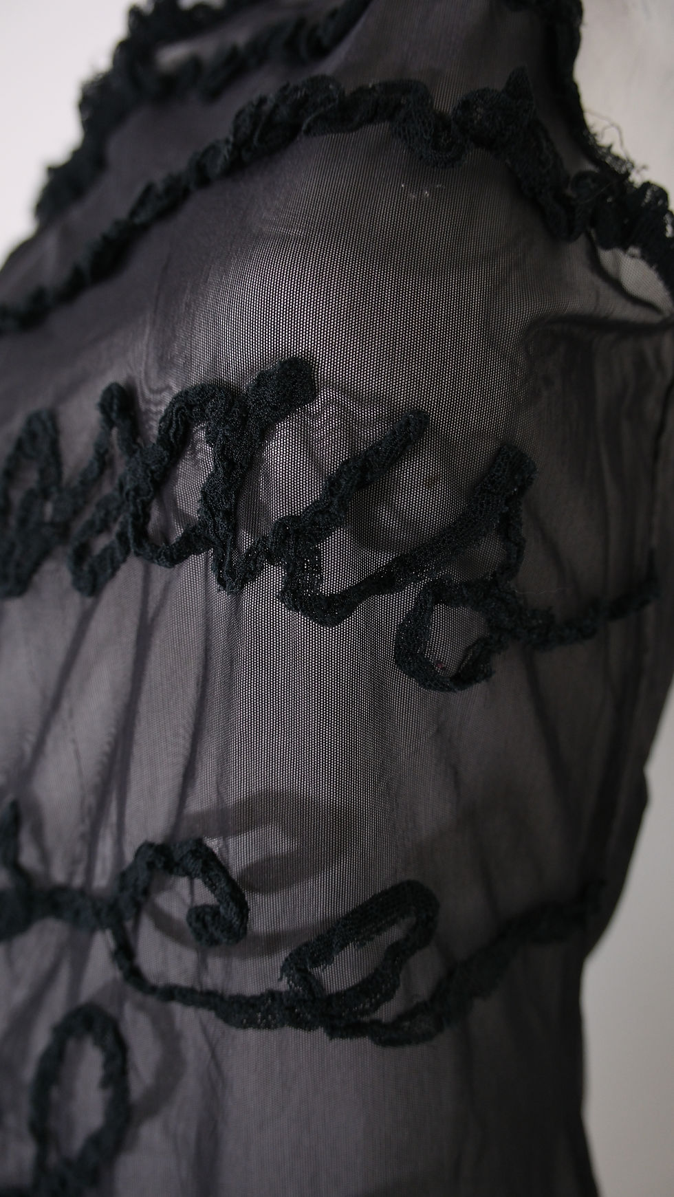 Thumbnail: Jean Paul Gaultier"typos" Black Mesh Tanktop