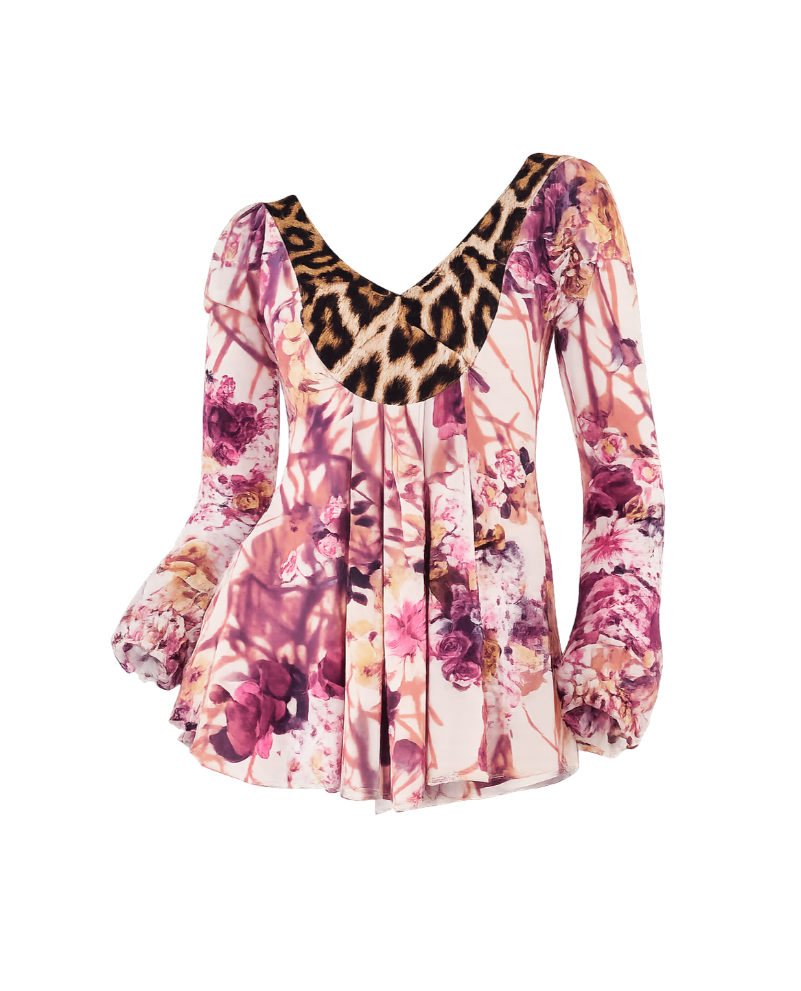 Just Cavalli Multicolor Patchwork Top