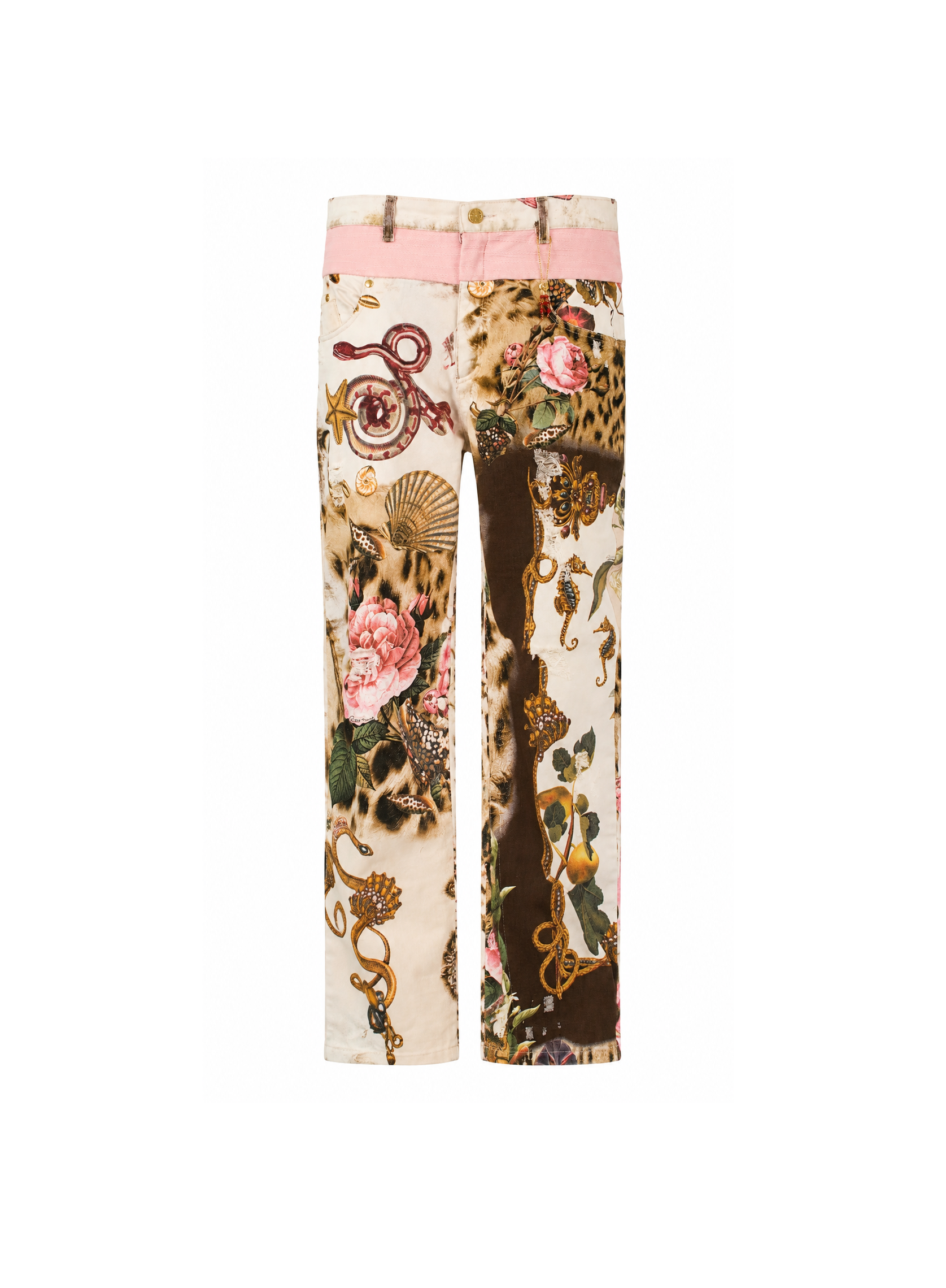 Roberto Cavalli Leopard Floral Print Aw1999