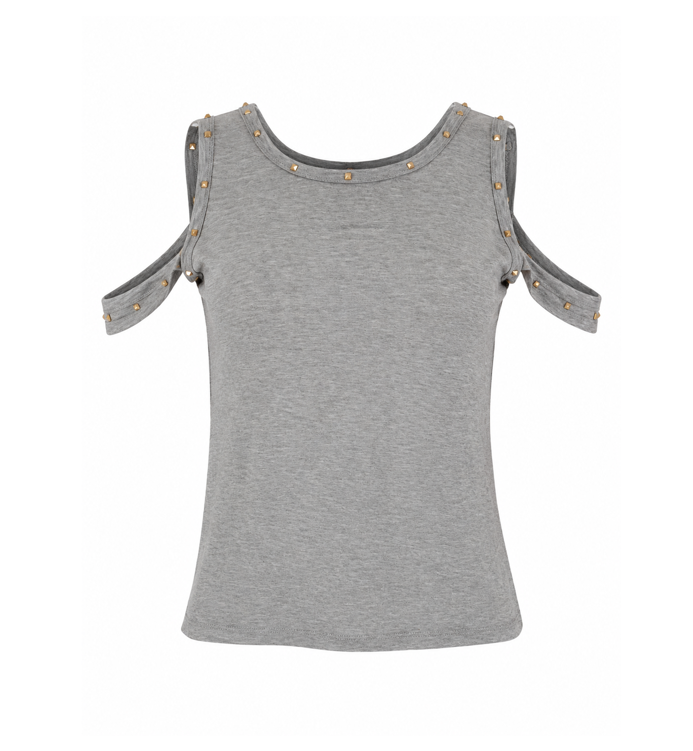 Gucci 2000s Light Grey Studded Top
