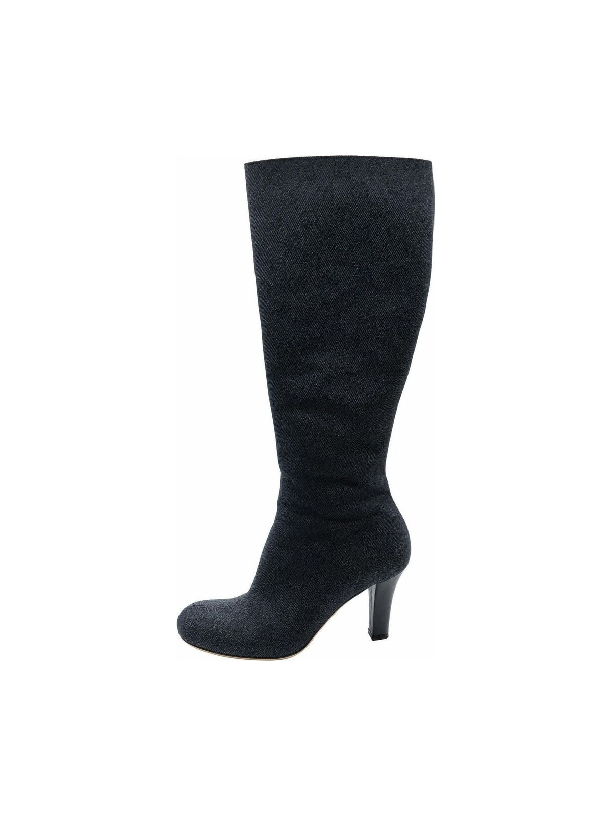 Gucci Tom Ford Heels Boots Black Monogram