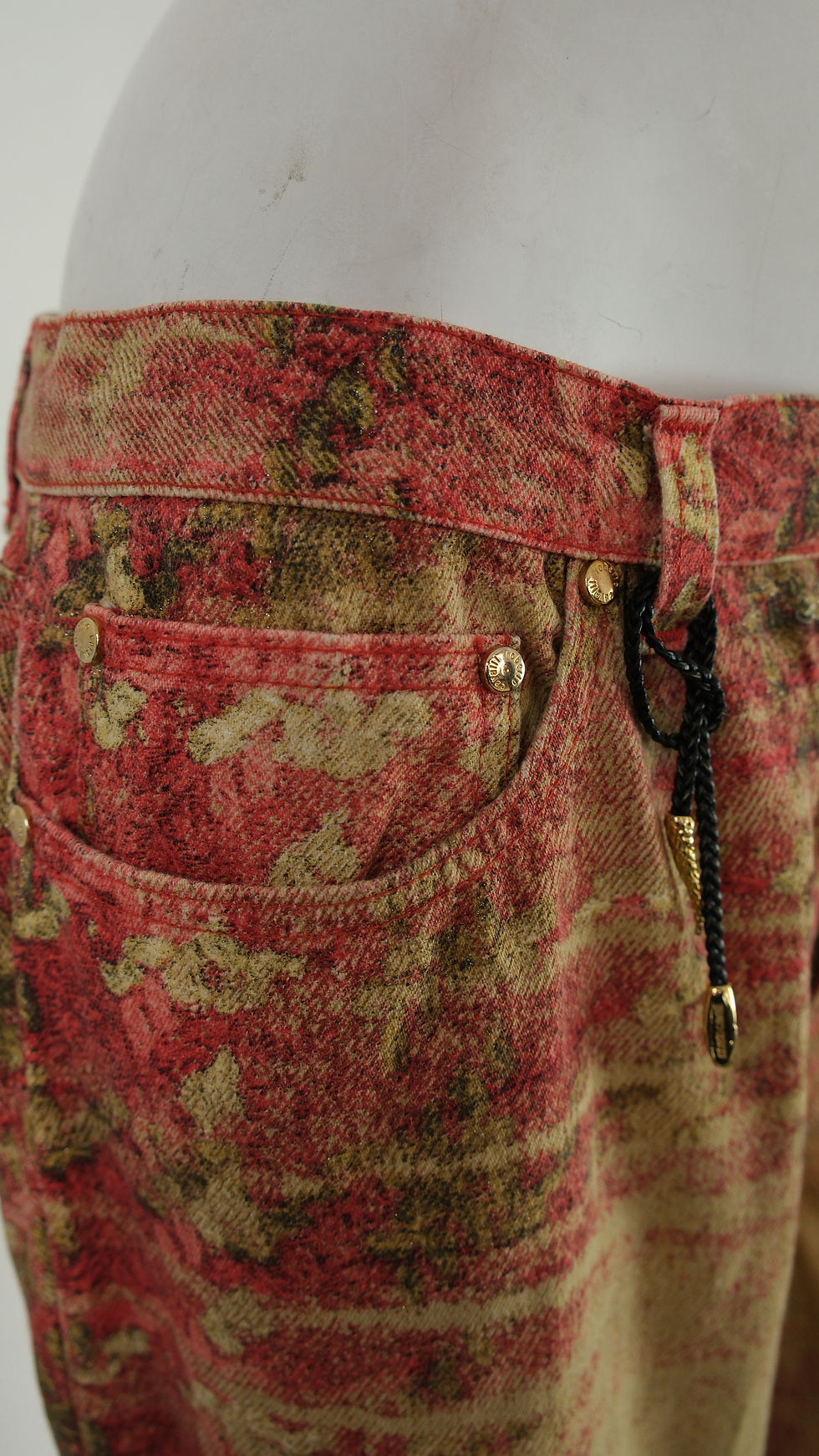 Thumbnail: Roberto Cavalli Gold & Red Glamour Tapestry 2000s