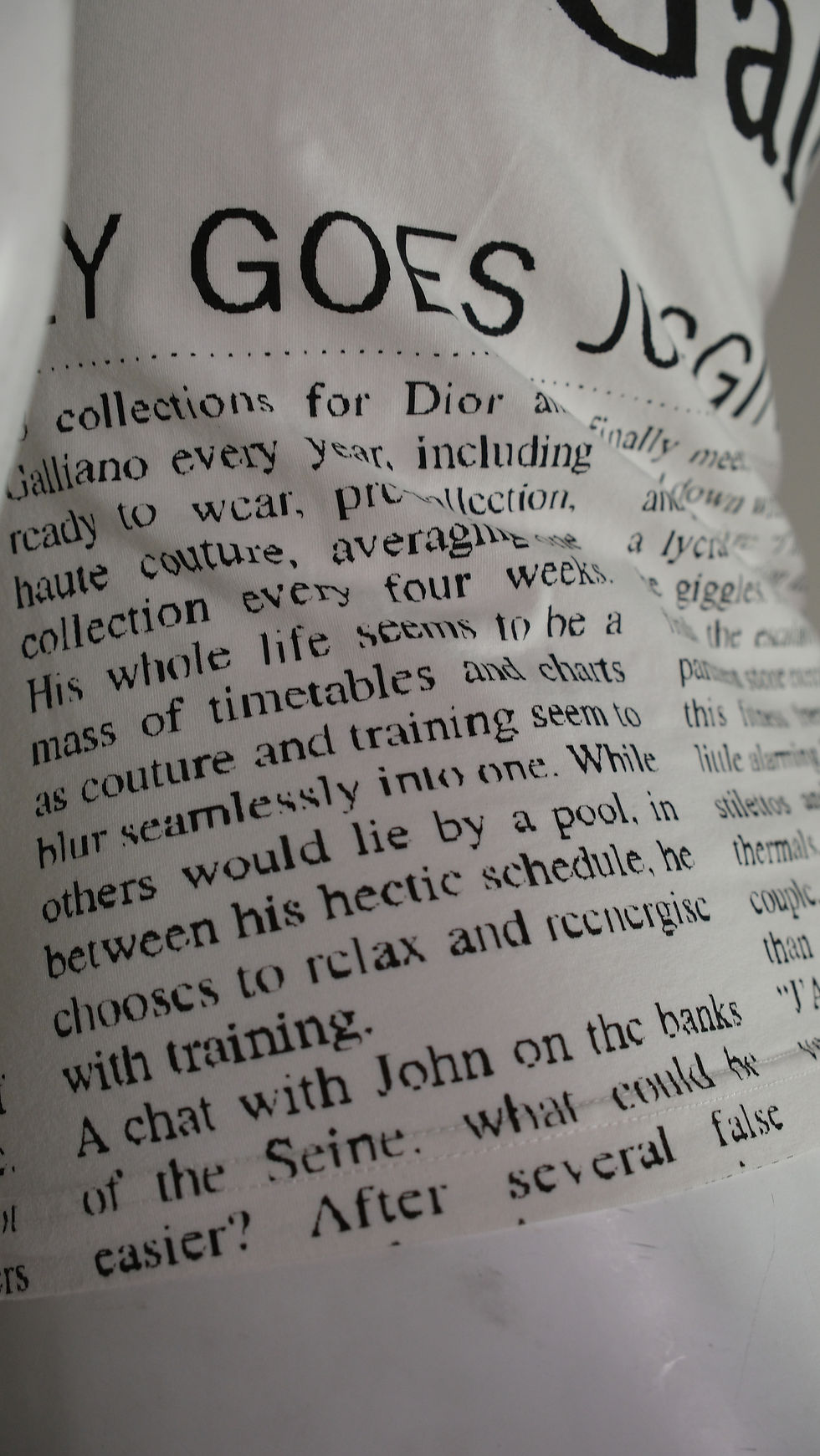 Thumbnail: Galliano Gazette White Tee 2000s