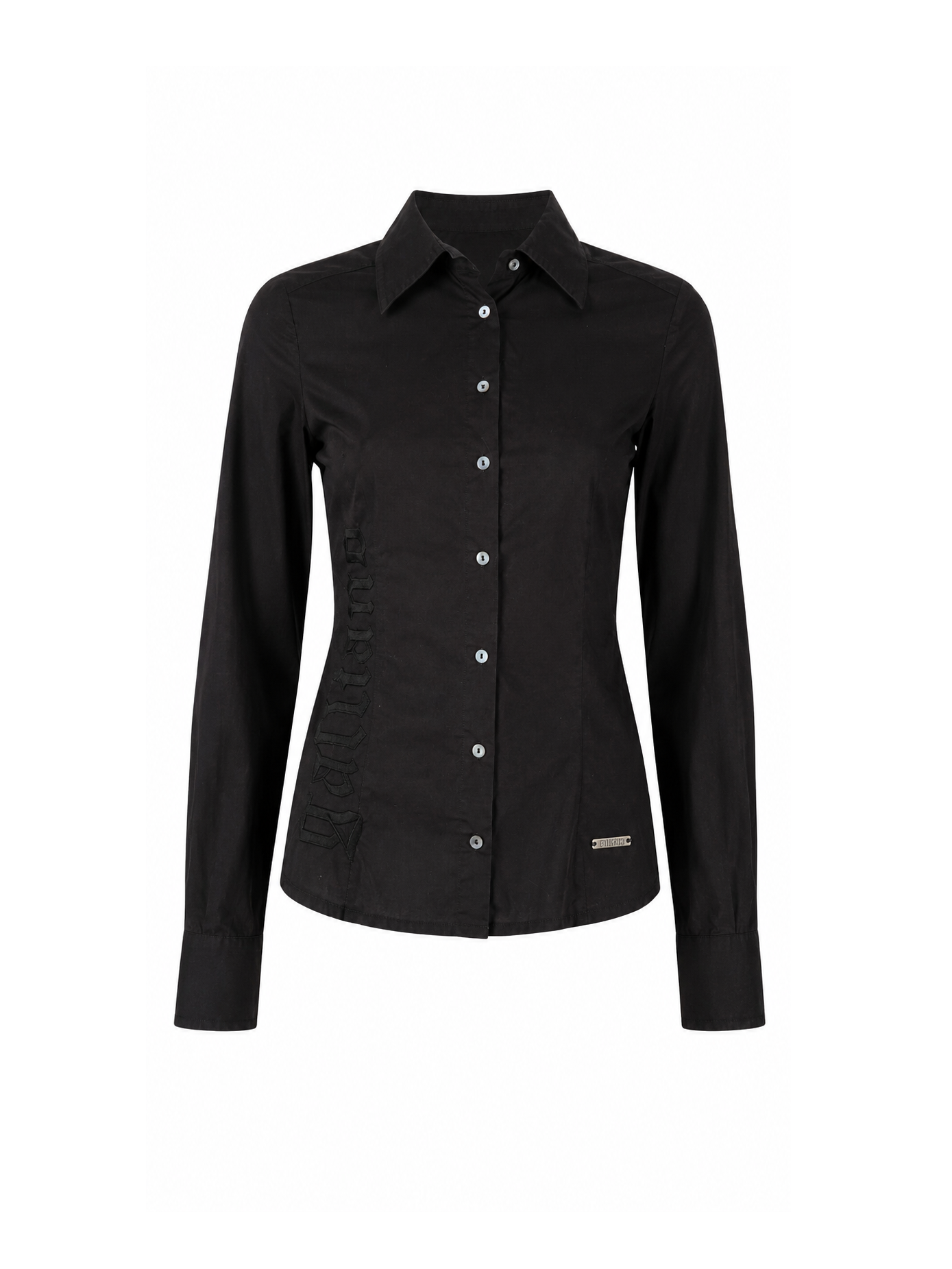 Galliano Black embroidered Shirt 2000s