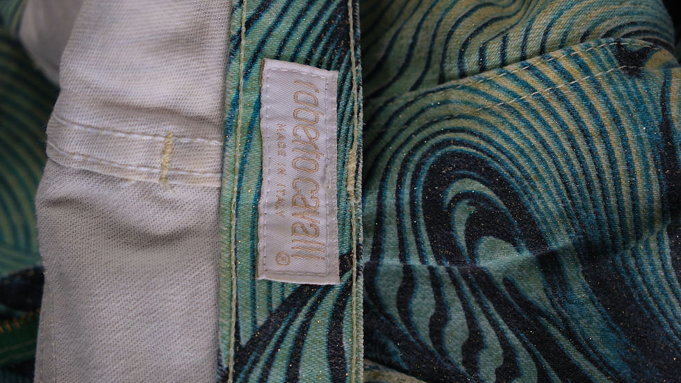 Thumbnail: Roberto Cavalli SS2001 Blue Psycho Mystery Short Pants