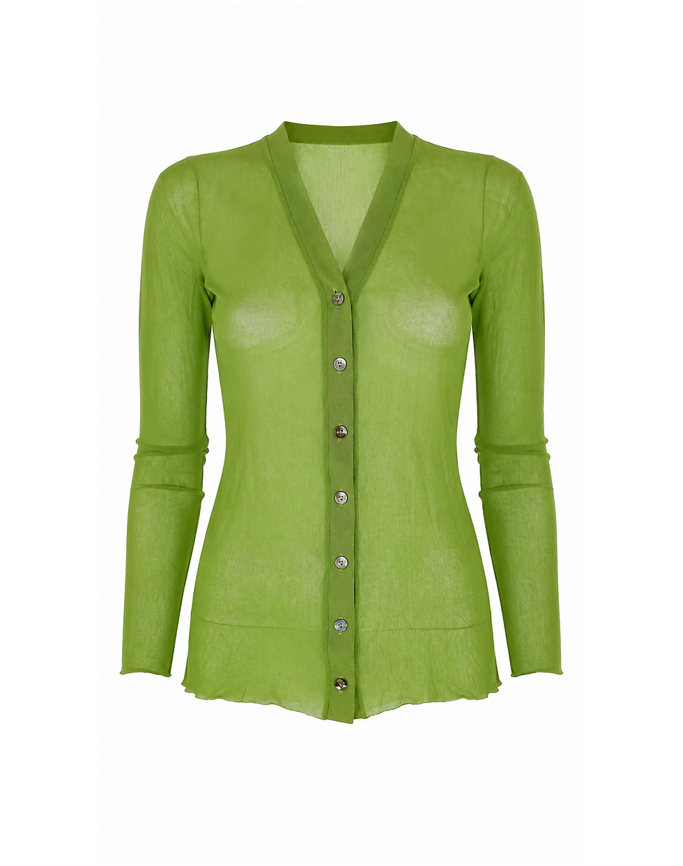 Thumbnail: Jean Paul Gaultier Apple Green Mesh Cardigan