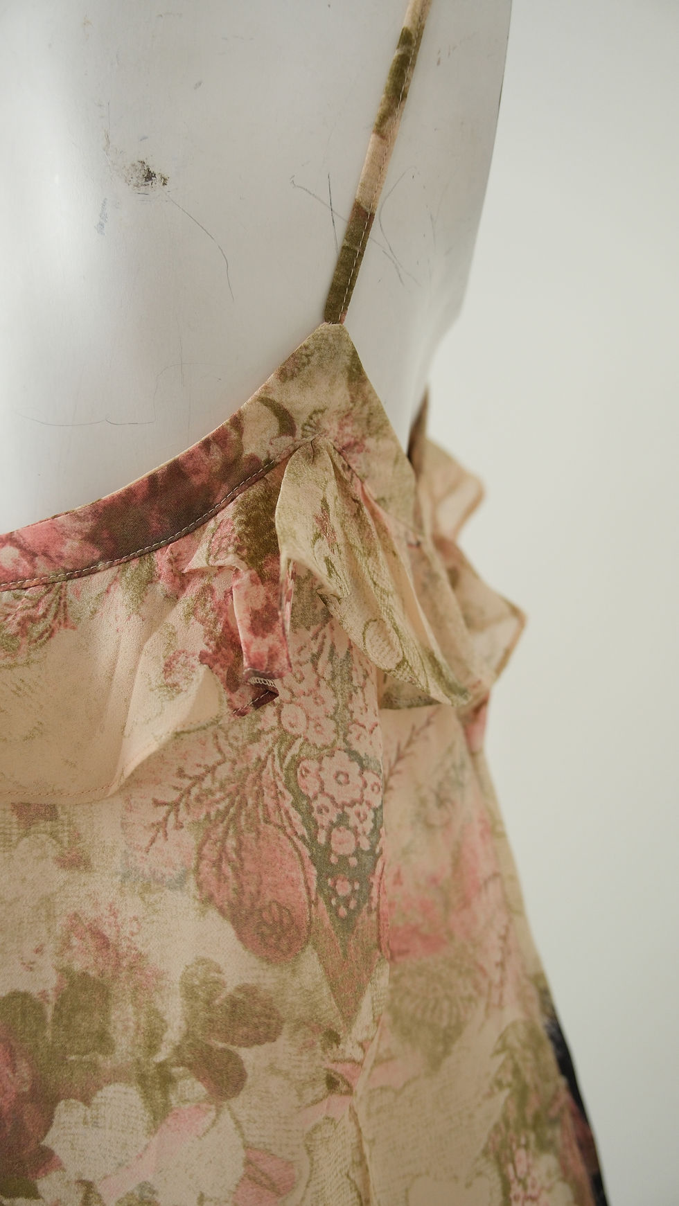 Thumbnail: Galliano Floral Printed Thin Pink Top 2000s