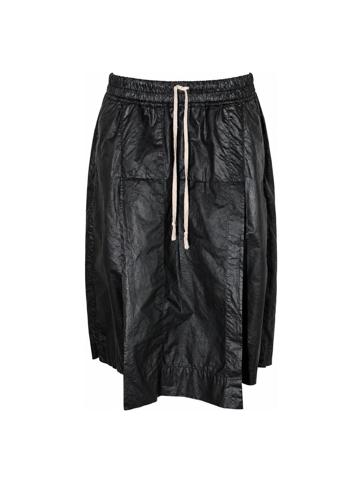 Rick Owens Ro Waxed Shorts Skirt