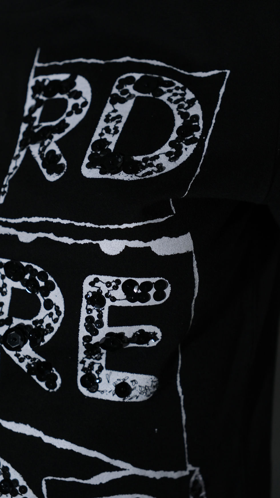 Thumbnail: Dior Galliano Hardcore Dior Black Tee with Sequins