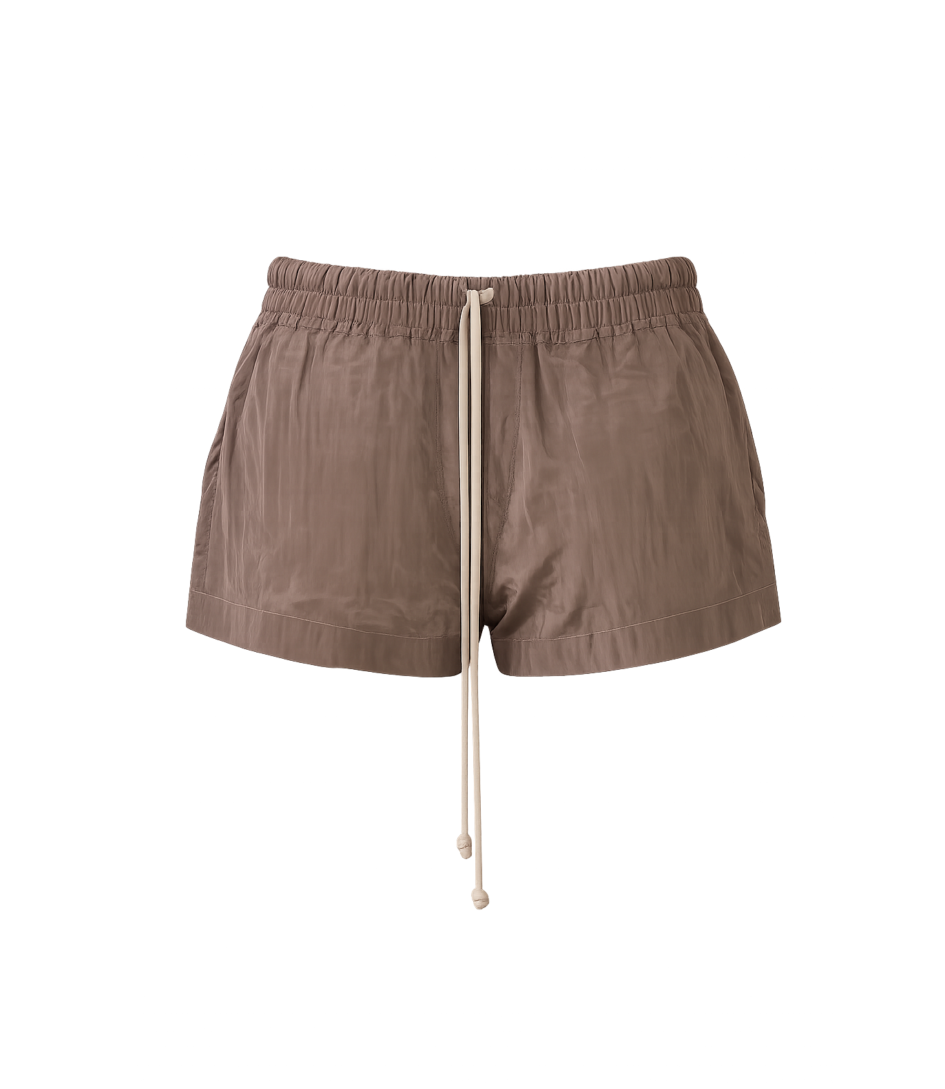 Rick Owens Taupe Mini Shorts