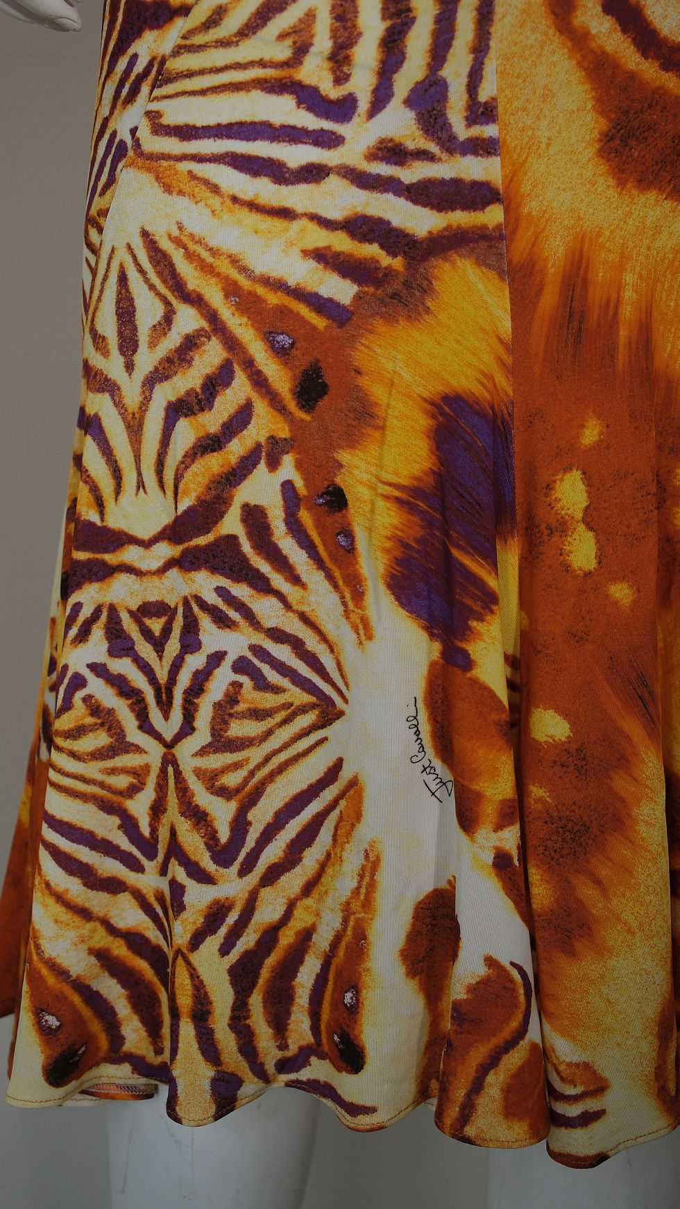 Thumbnail: Just Cavalli Maxi Dress Abstract Print 2000s
