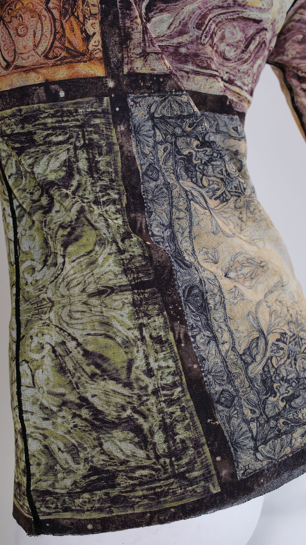 Thumbnail: Jean Paul Gaultier 1990s Abstract Graphic Mesh Top